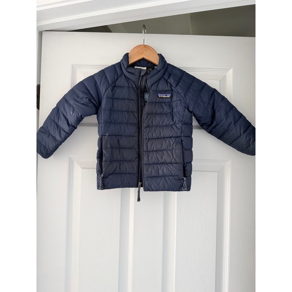 Patagonia Kids Blue Puffer Full Zip Jacket